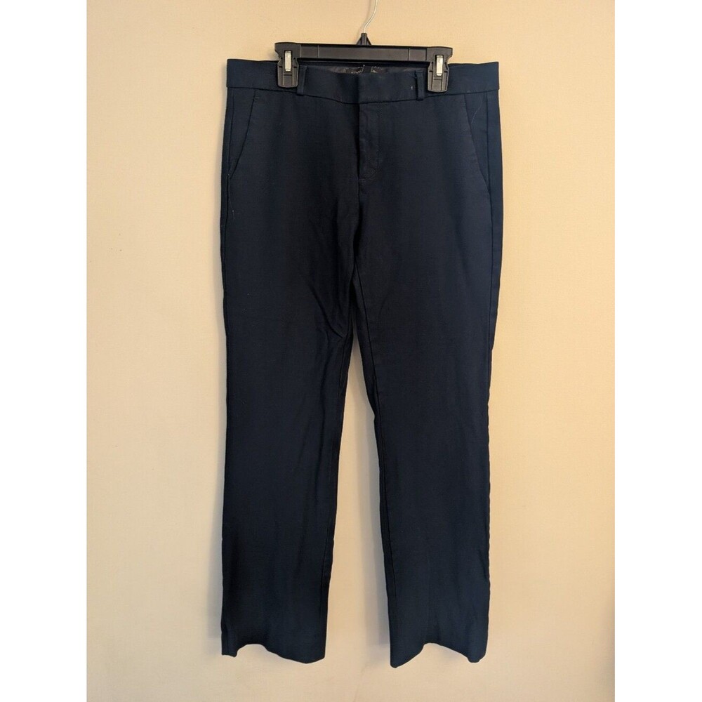 Banana Republic Logan Navy Dress Pants Size 6 Long